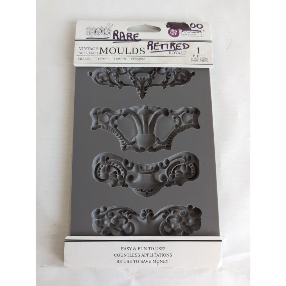 Iron Orchid Designs ROYALE Art Decor Mold Prima Retired 8"